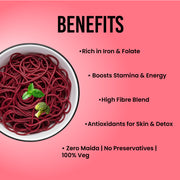 Beetroot Wheat Noodles - 220g - Farmers Pride