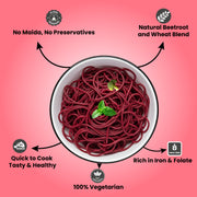 Beetroot Wheat Noodles - 220g - Farmers Pride