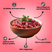Beetroot wheat pasta - 220g - Farmers Pride