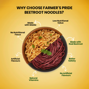 Beetroot Wheat Noodles Serves 5 (pack of 1)