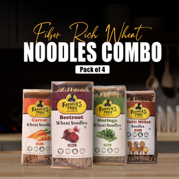 Fiber Rich Wheat NOODLES Combo - Bestseller (Pack of 4) - Farmers Pride